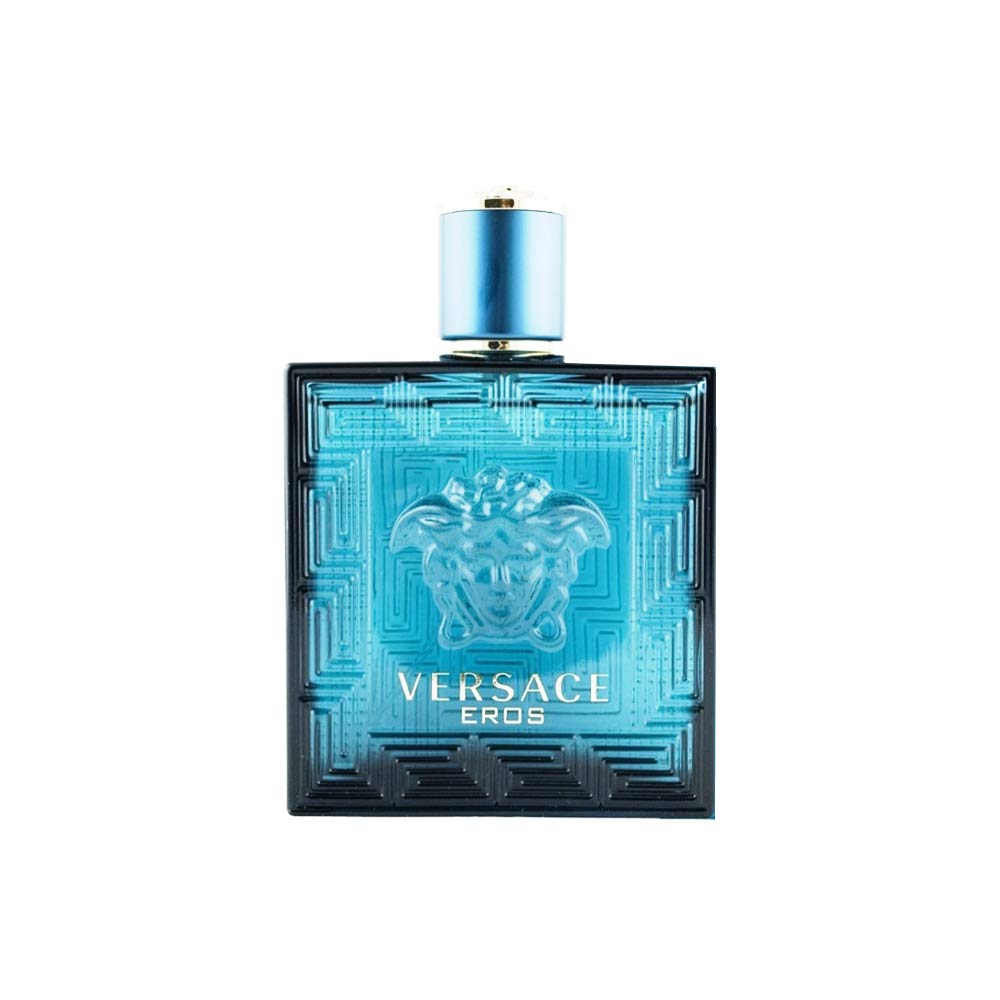 Versace Eros applied on wrist in lifestyle setting for lasting fresh, masculine scent