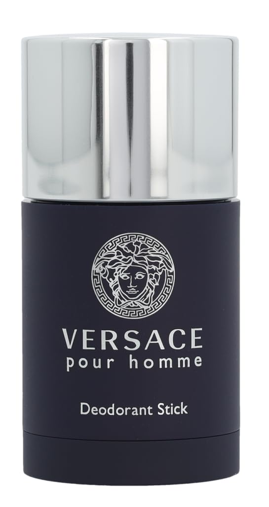 Versace Pour Homme deodorant texture close-up demonstrating smooth glide and easy application