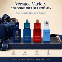 Versace close-up of vial cap and label for clear product detail and quality