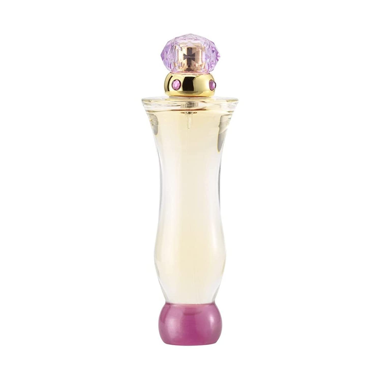 Versace Woman 100ml next to ruler for clear size reference and value