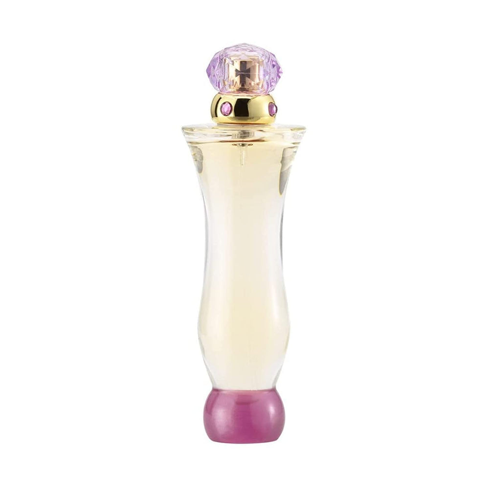 Versace Woman 100ml next to ruler for clear size reference and value