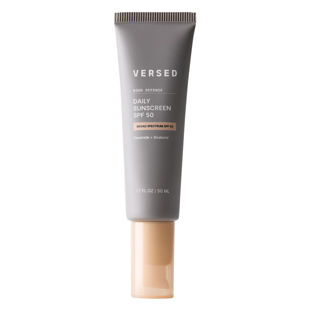 Versed Good Defense front tube showing label and SPF benefit