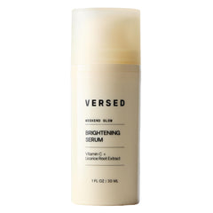Versed Weekend Glow front packaging showing label and bottle for brightening benefits