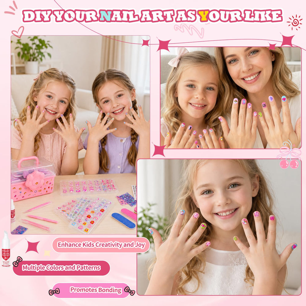 VERYHDSN kid applying nails in lifestyle scene promoting creative play