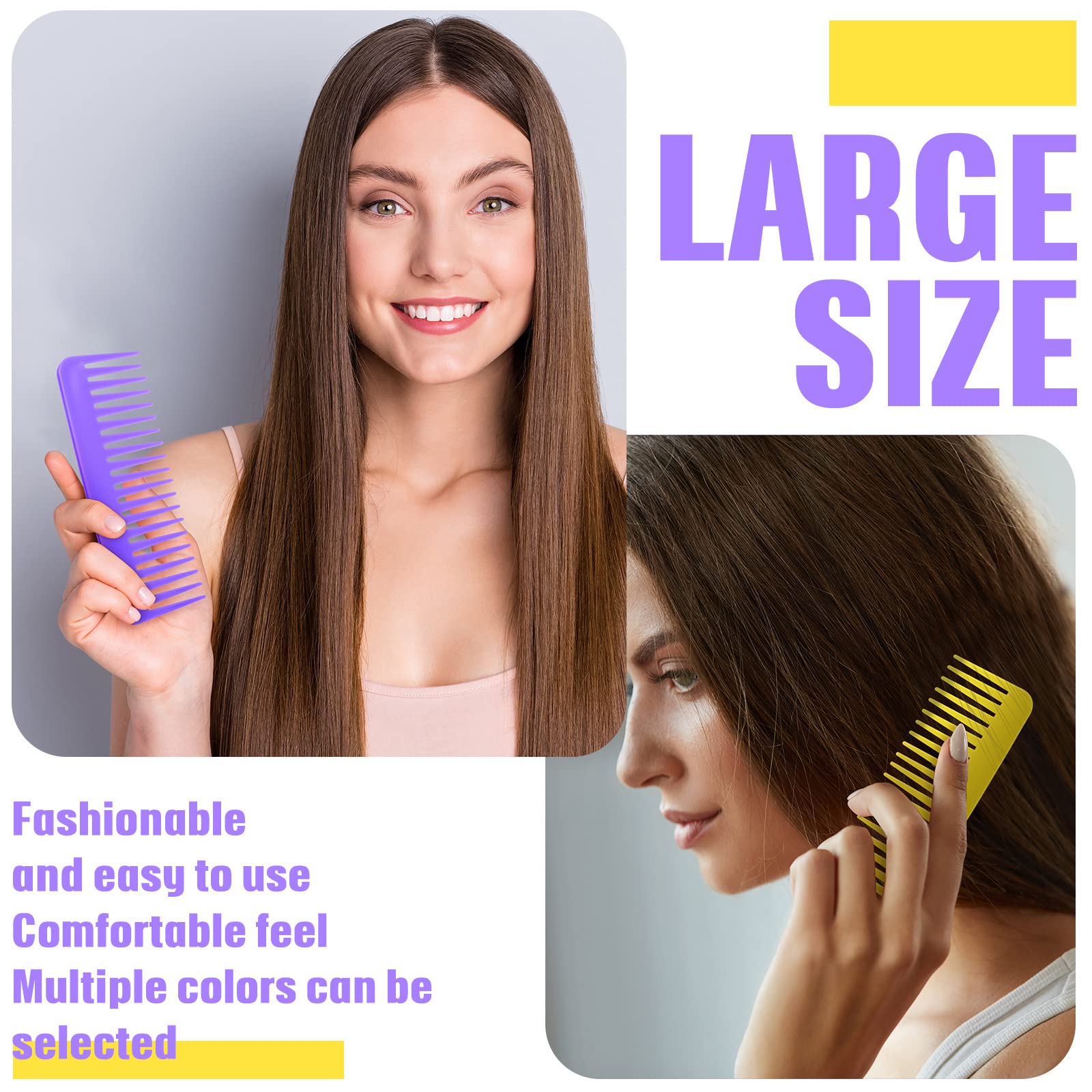 Vesici assorted color combs spread offering easy color sorting