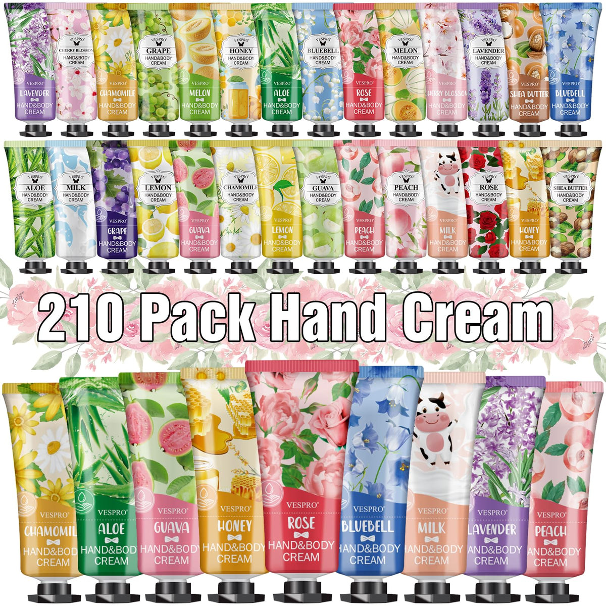 VESPRO front packaging showing full 210-pack variety and gifting convenience