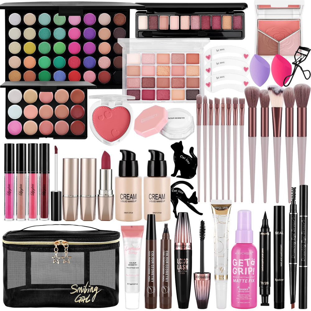 VESPRO front packaging showing full makeup kit and organized contents benefits portability