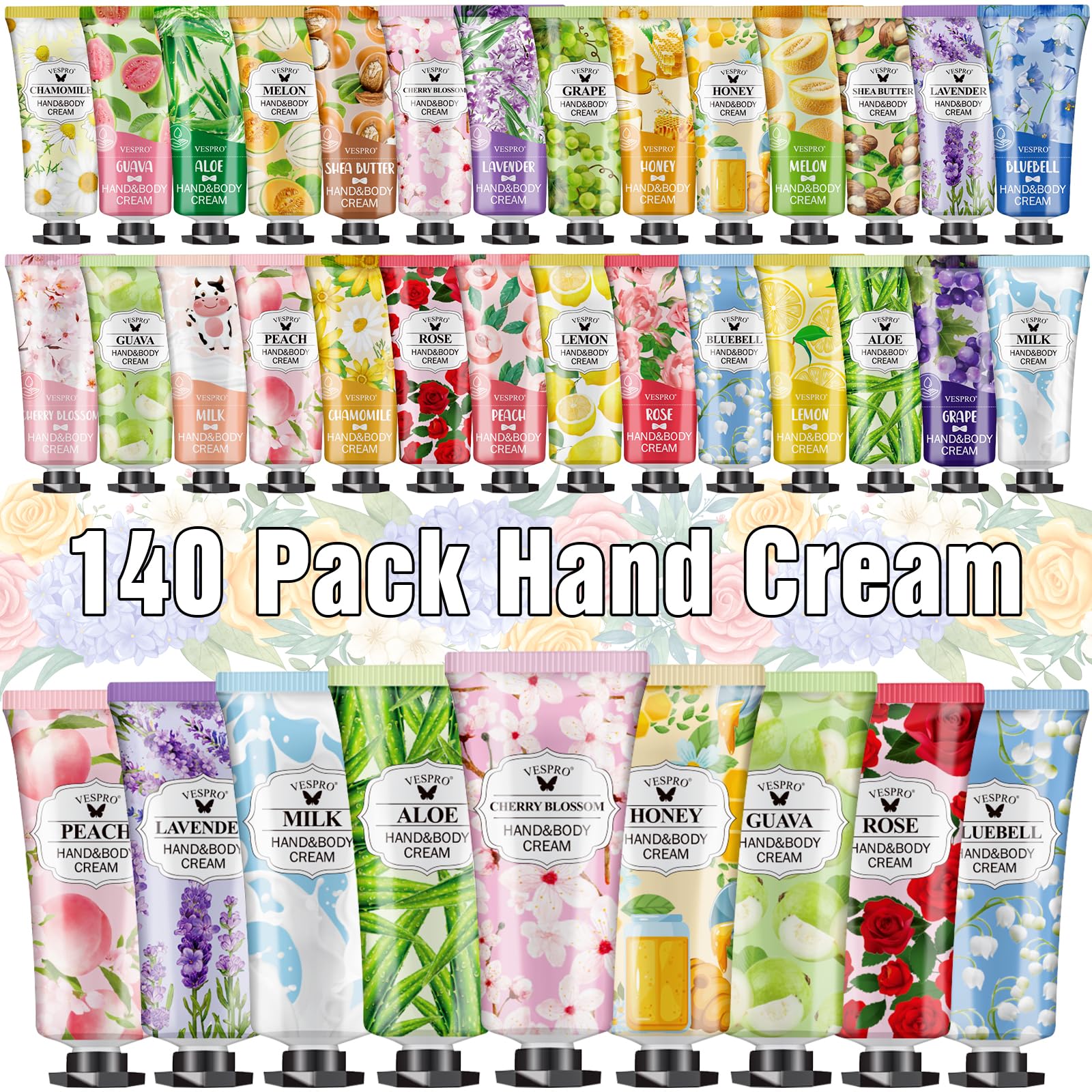 VESPRO front packaging showing bulk 140-pack and branding benefit convenience