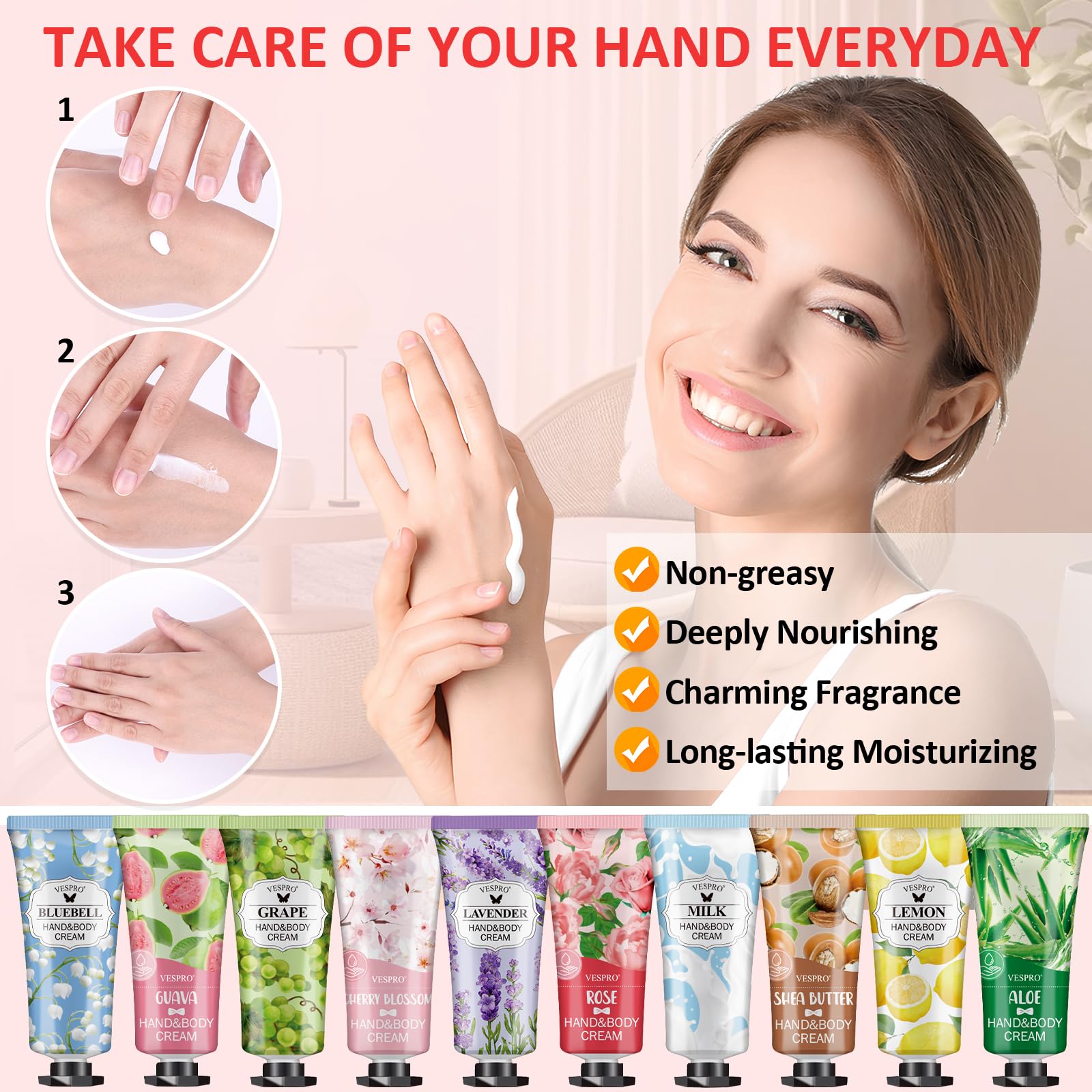 VESPRO assorted 14 scents displayed to highlight fragrance variety and choice