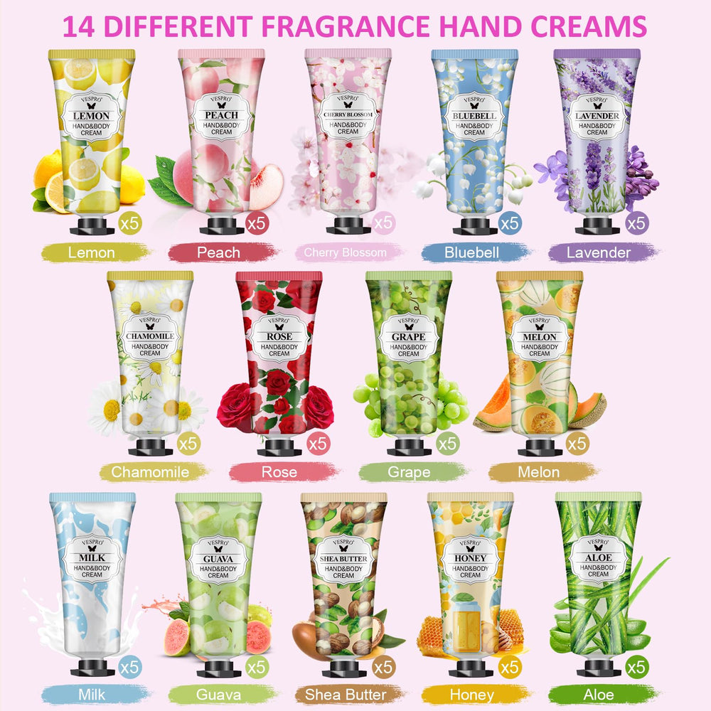 VESPRO assortment spread of 14 scents demonstrating variety for gifting benefit