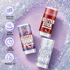 Vetuslumen close-up of glitter texture demonstrating chunky pigment for high-impact shine