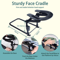 Veuverig adjustable cradle angled to demonstrate customization benefit