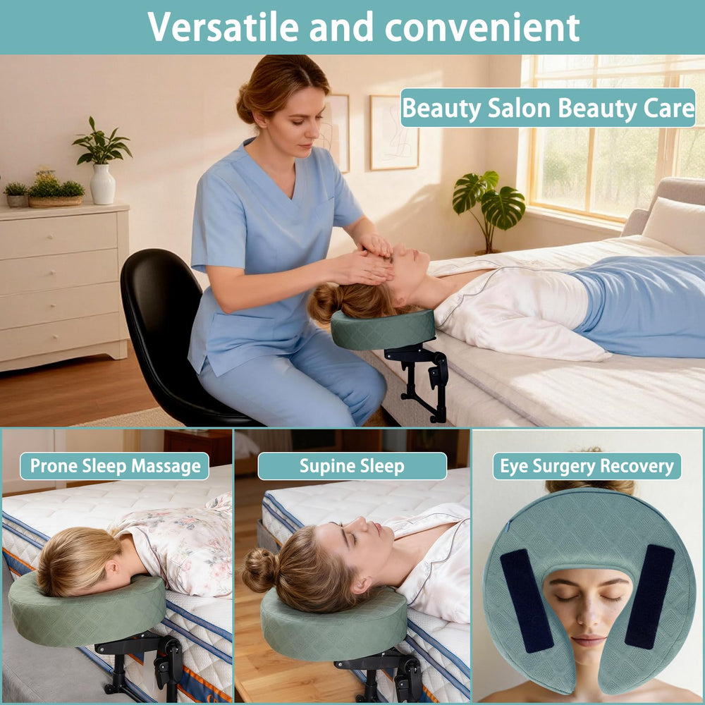 Veuverig headrest beside everyday items showing portable size and travel benefit