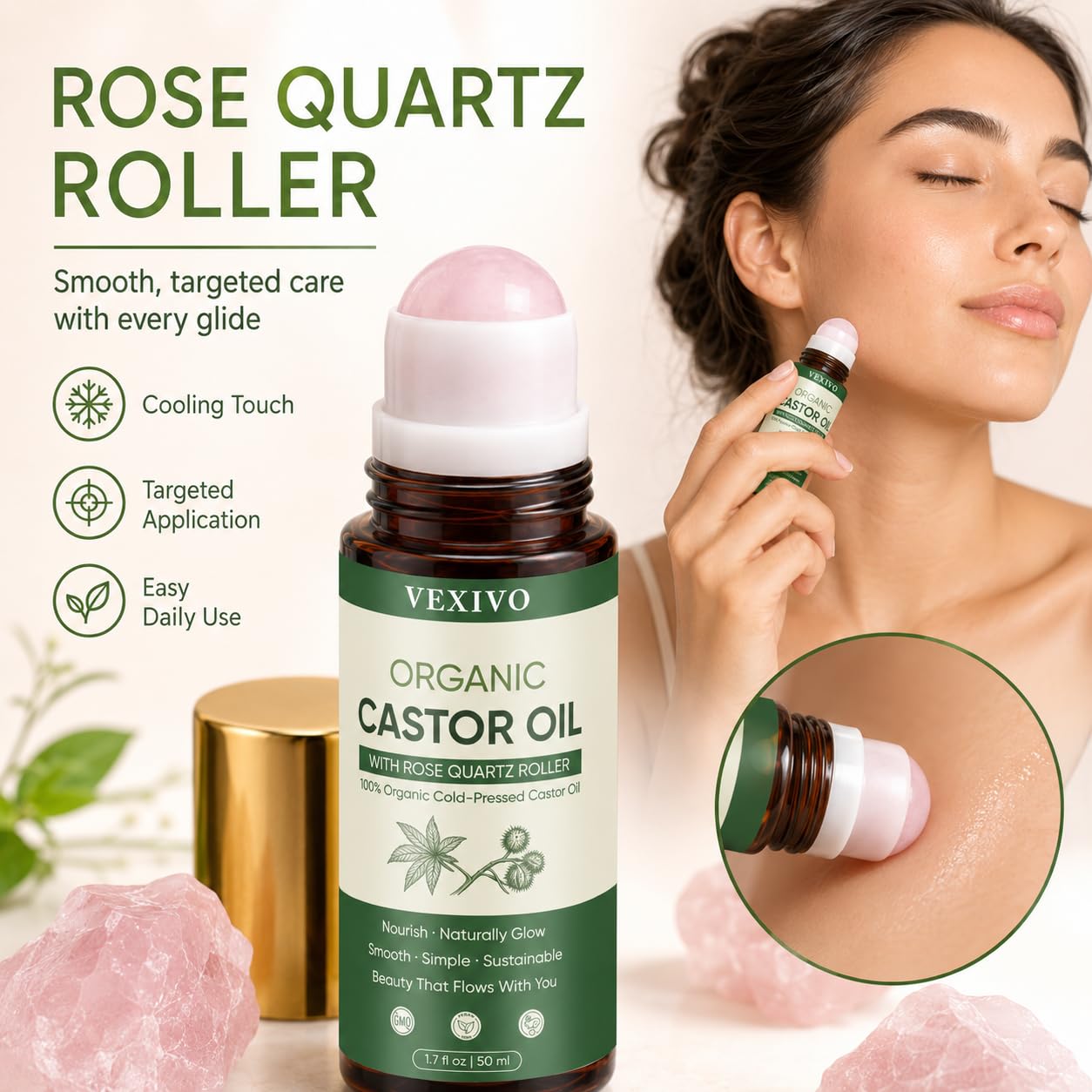 TOGOLIUN treating cuticles with roller ball for neat, nourishing care