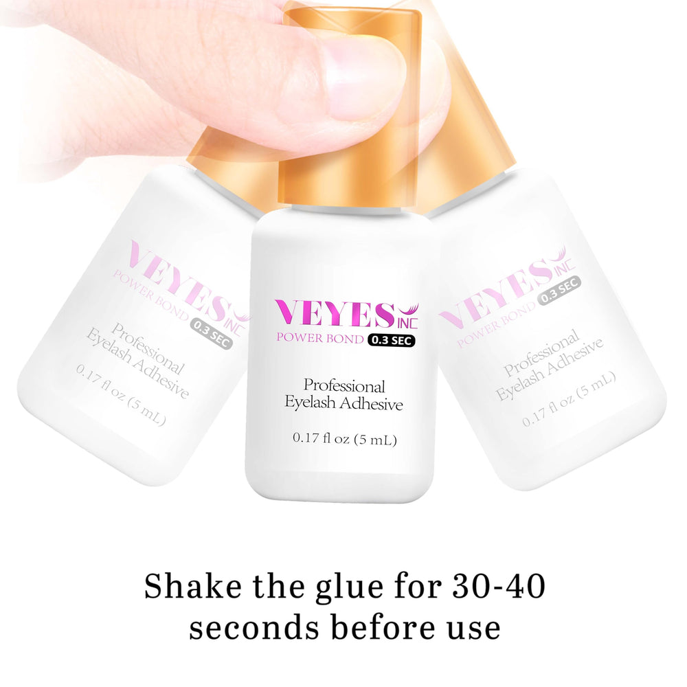 VEYES INC glue droplet closeup demonstrating quick tack advantage
