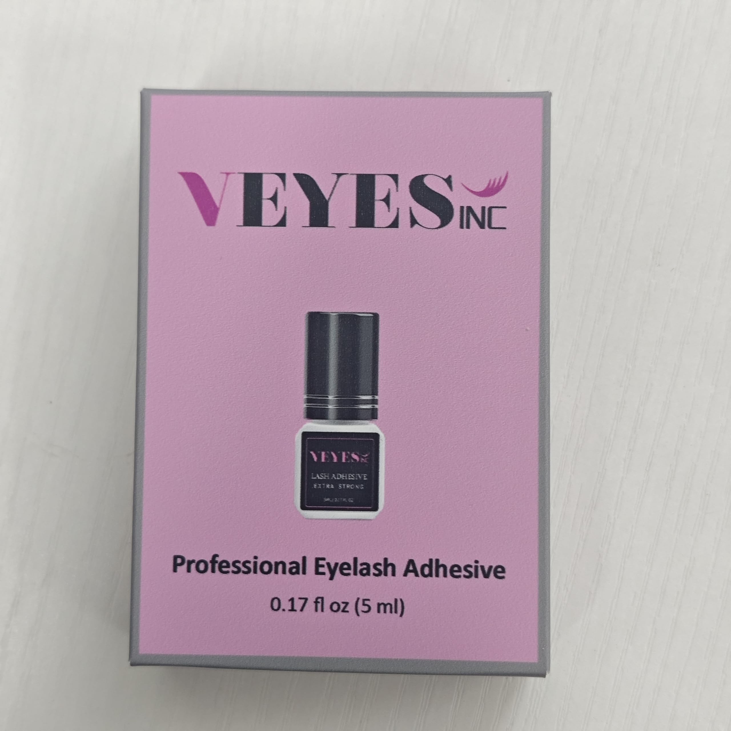 VEYES INC bottle next to ruler showing compact 5ml size and storage benefit