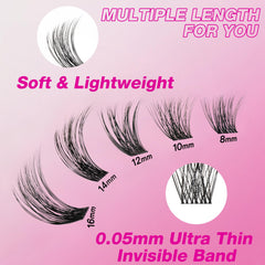 VEYESBEAUTY top view of 8–16mm mixed tray for customizable volume
