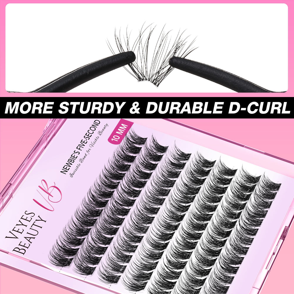 VEYESBEAUTY lash applicator placing cluster demonstrating fast application