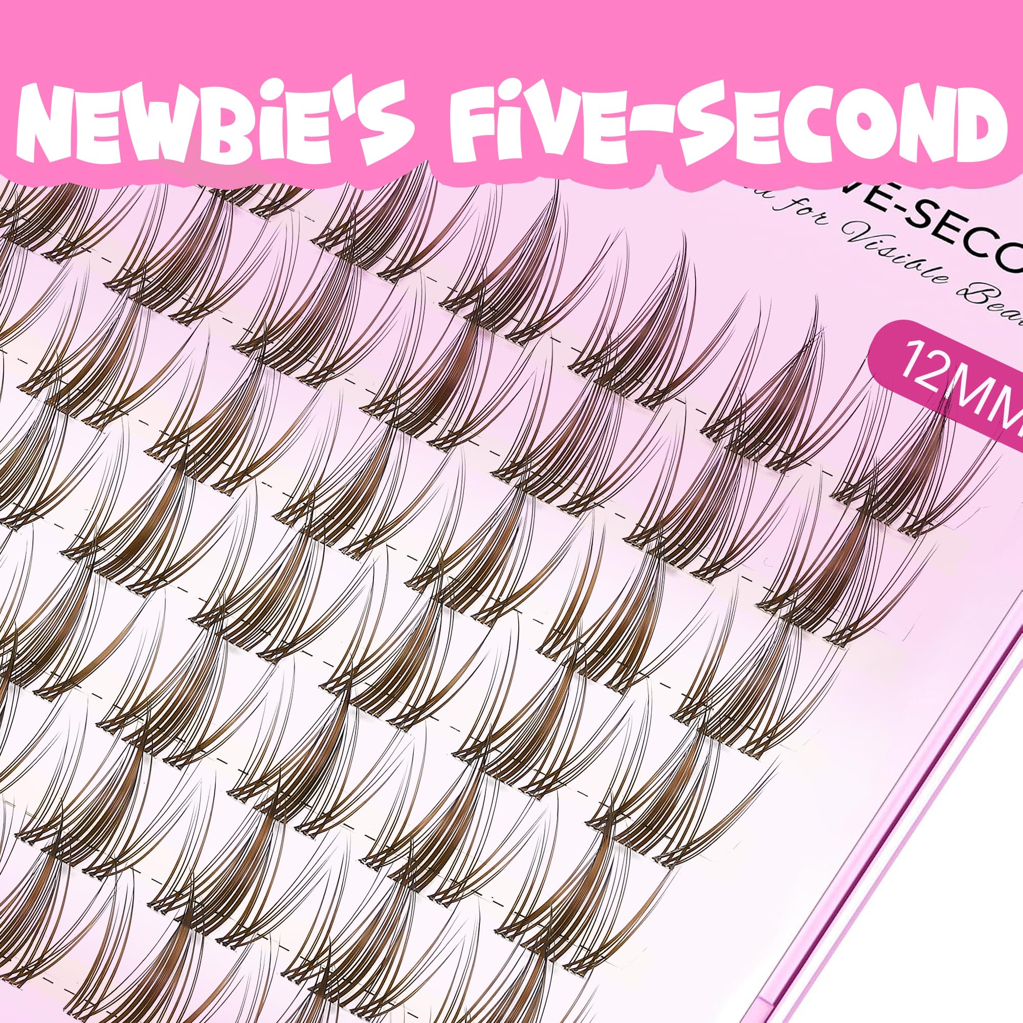 VEYESBEAUTY applied with a tweezer-style tool demonstrating quicker, neater cluster placement