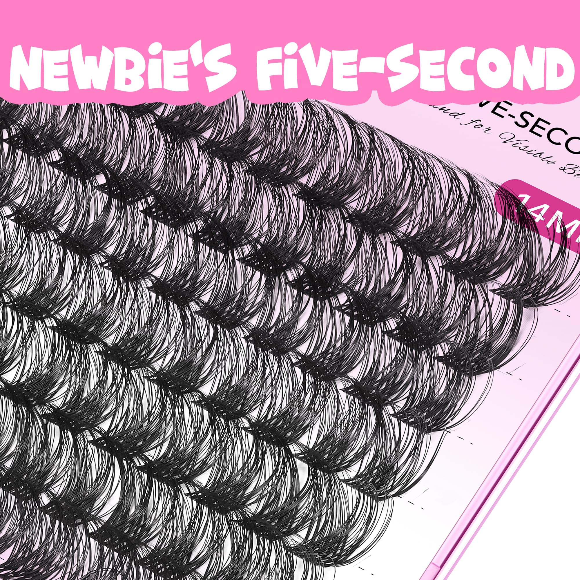 VEYESBEAUTY thin flexible cluster band detail for secure natural fit