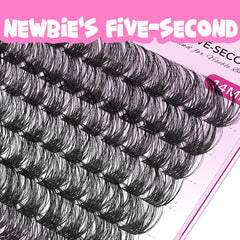 VEYESBEAUTY thin flexible cluster band detail for secure natural fit