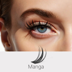VEYESBEAUTY close-up of wispy cluster fibers highlighting natural texture