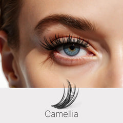 VEYESBEAUTY cluster close-up showing soft PBT fibers and natural volume