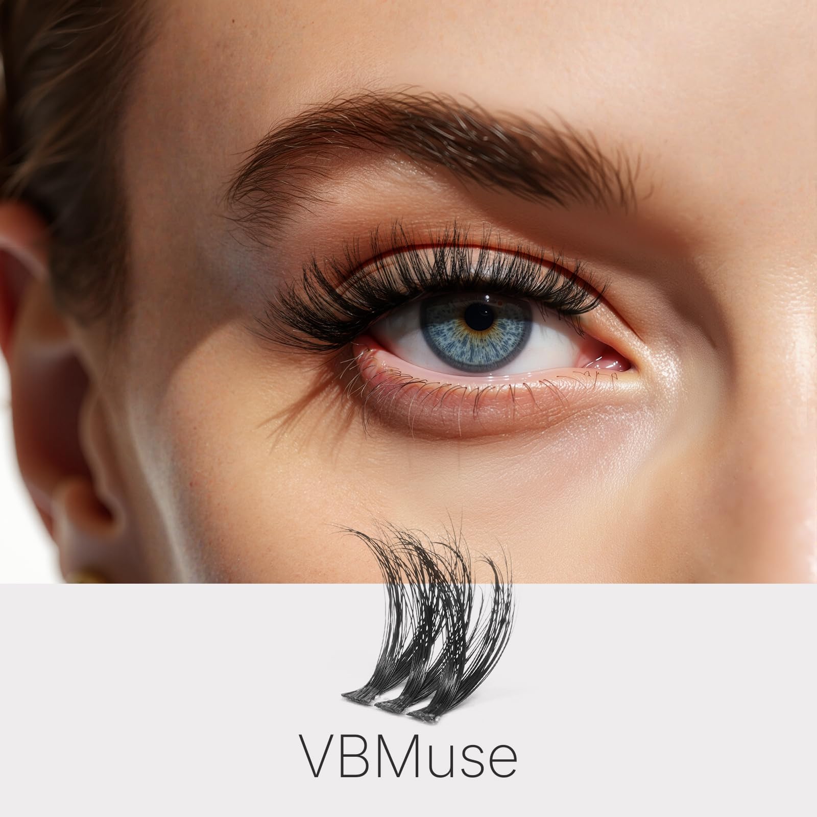 VEYESBEAUTY cluster tray detail highlighting multiple clusters and organization benefit