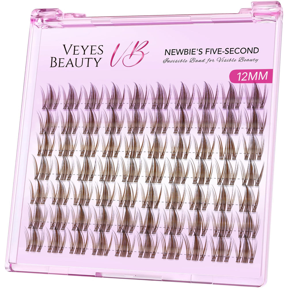 VEYESBEAUTY front tray showing organized manga brown clusters for quick access and reuse