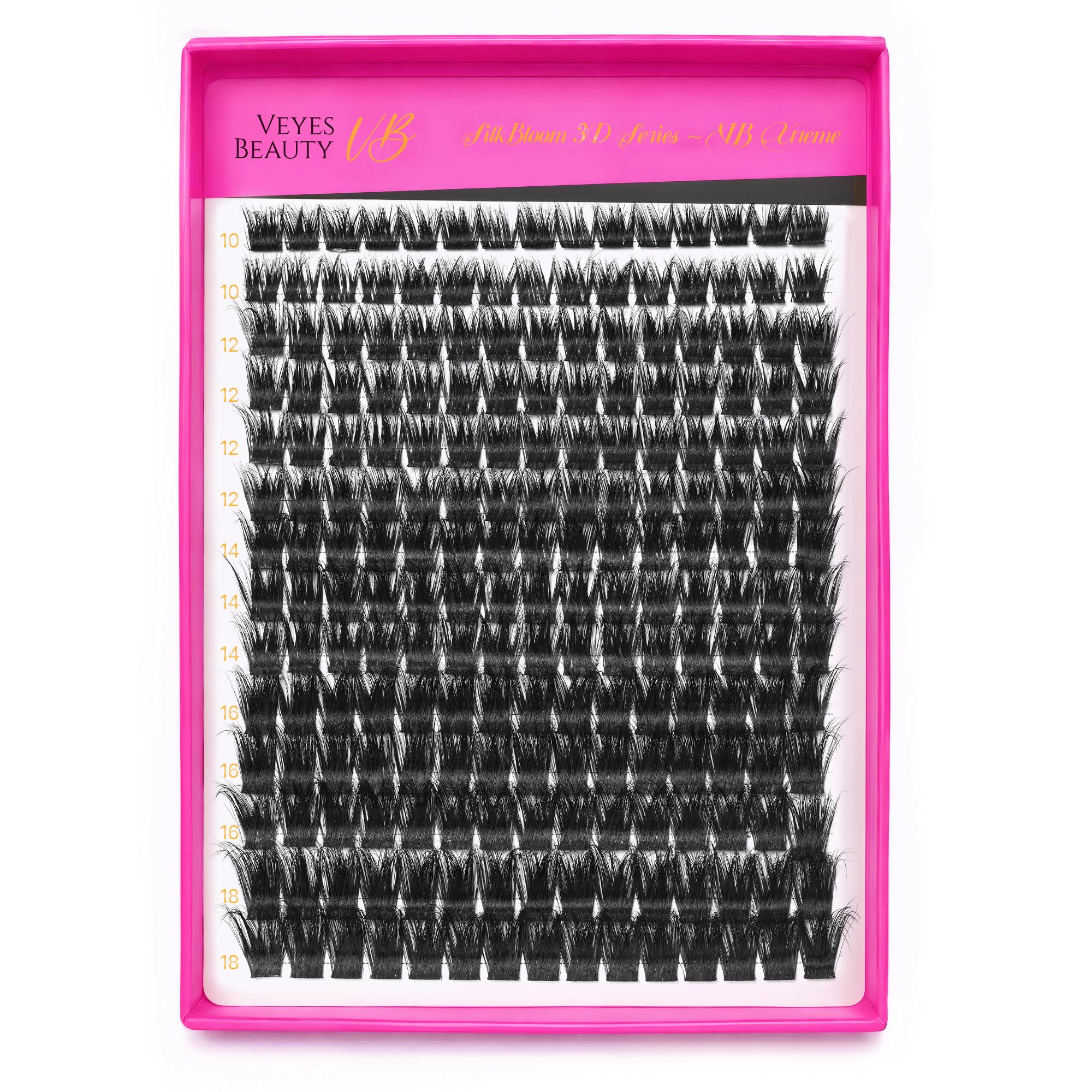 VEYESBEAUTY model wearing lashes showing lightweight, wispy finish