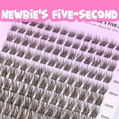 VEYESBEAUTY mixed-length tray 8–16mm displaying variation for layered, realistic volume