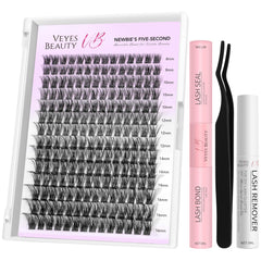 VEYESBEAUTY front packaging showing kit contents and quick-start benefit