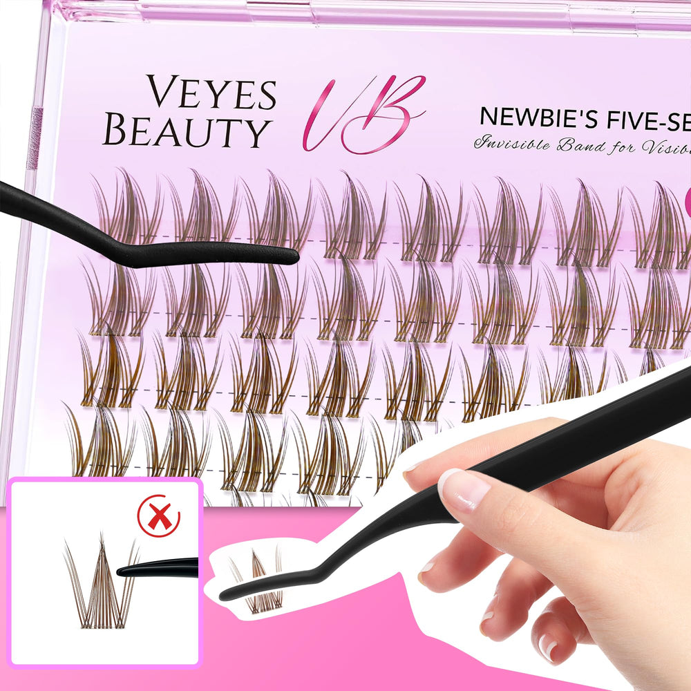 VEYESBEAUTY packaging and label detail showing product info and secure storage benefits