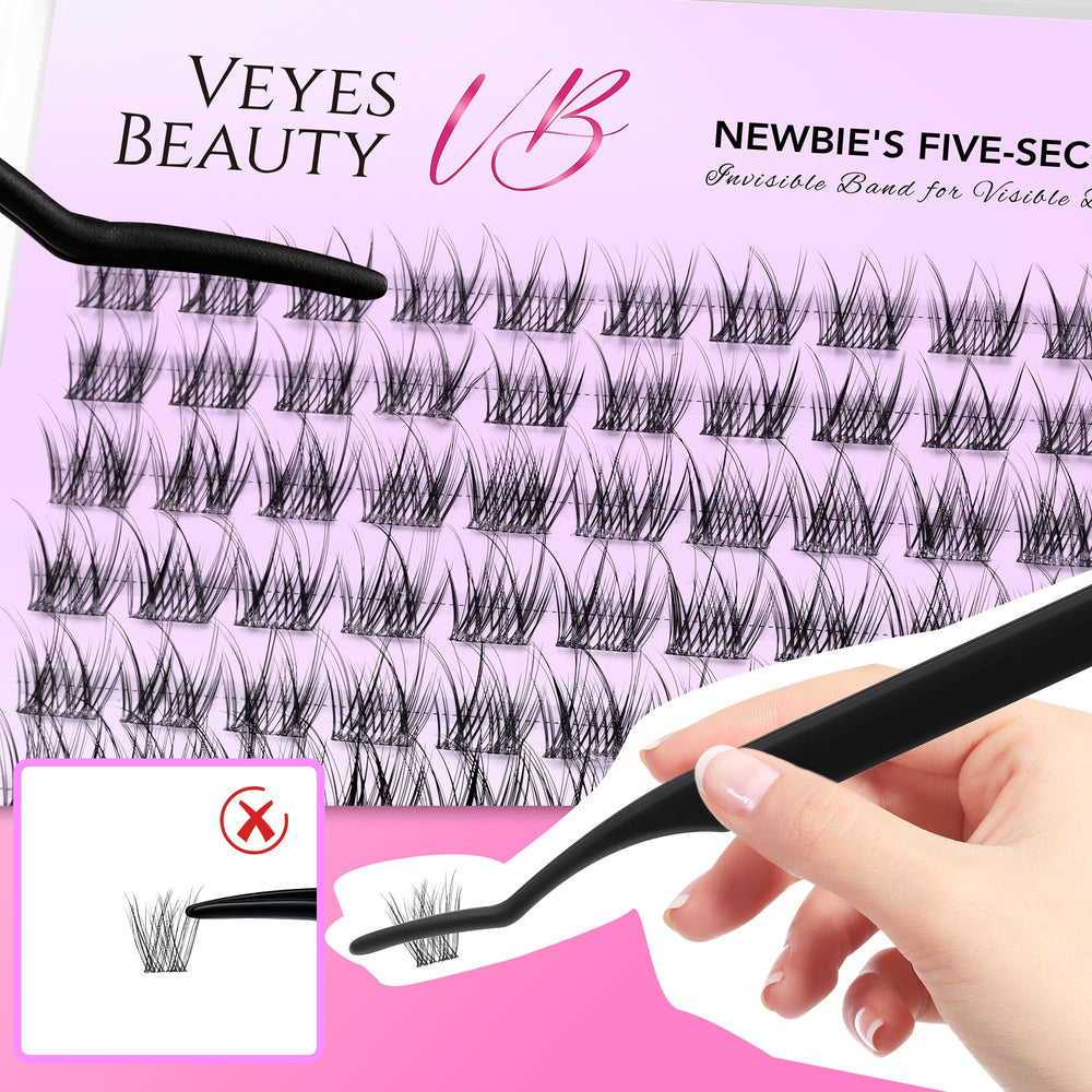 VEYESBEAUTY cleaned clusters returned to tray for extended reuse