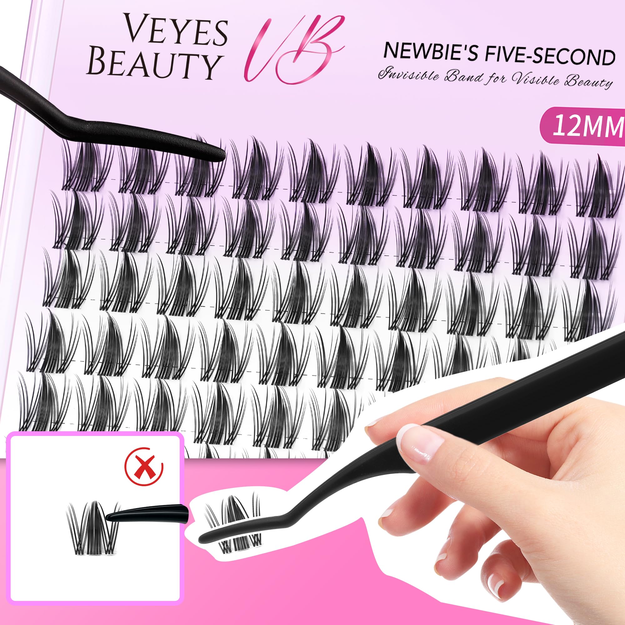 VEYESBEAUTY size comparison with a coin showing compact, travel-friendly tray