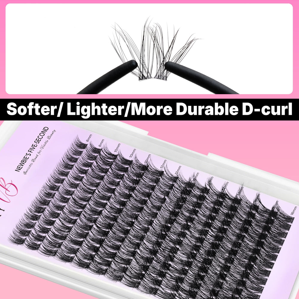 VEYESBEAUTY lashes next to ruler demonstrating lightweight size and scale