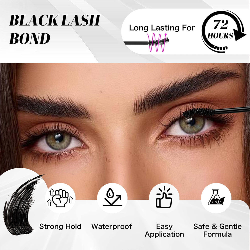 VEYESBEAUTY sealer close-up film on lash base, adds waterproof protection benefit