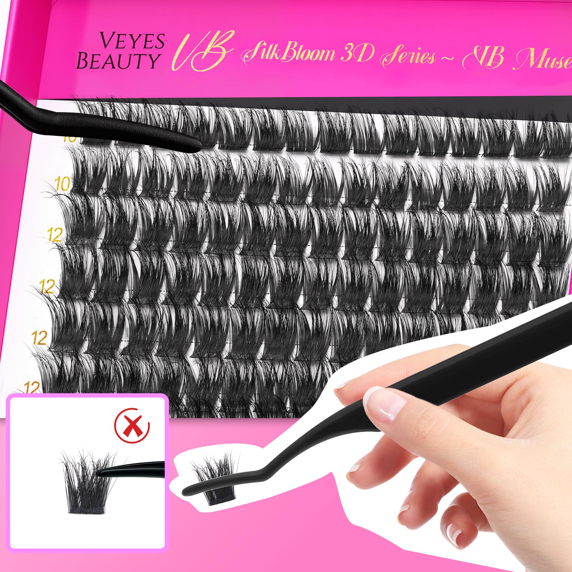 VEYESBEAUTY clusters next to coin demonstrating compact scale