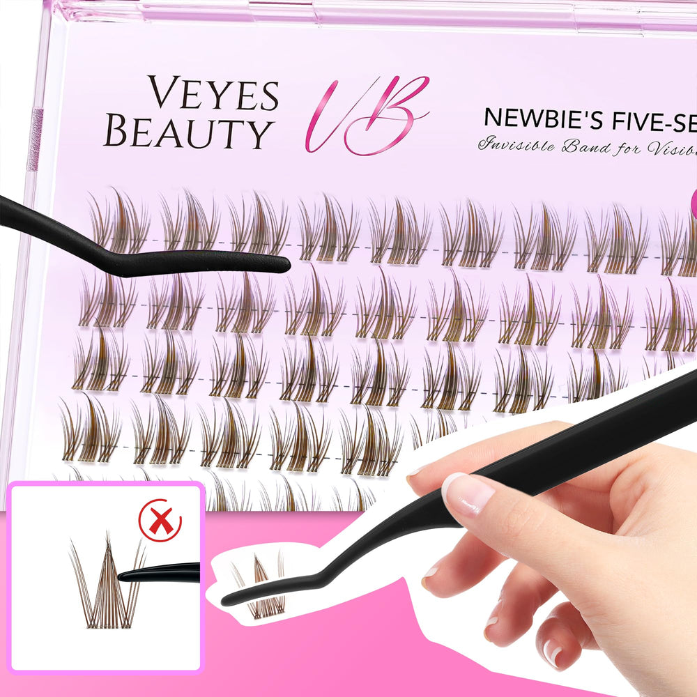 VEYESBEAUTY clusters next to ruler showing 10mm size for accurate scale
