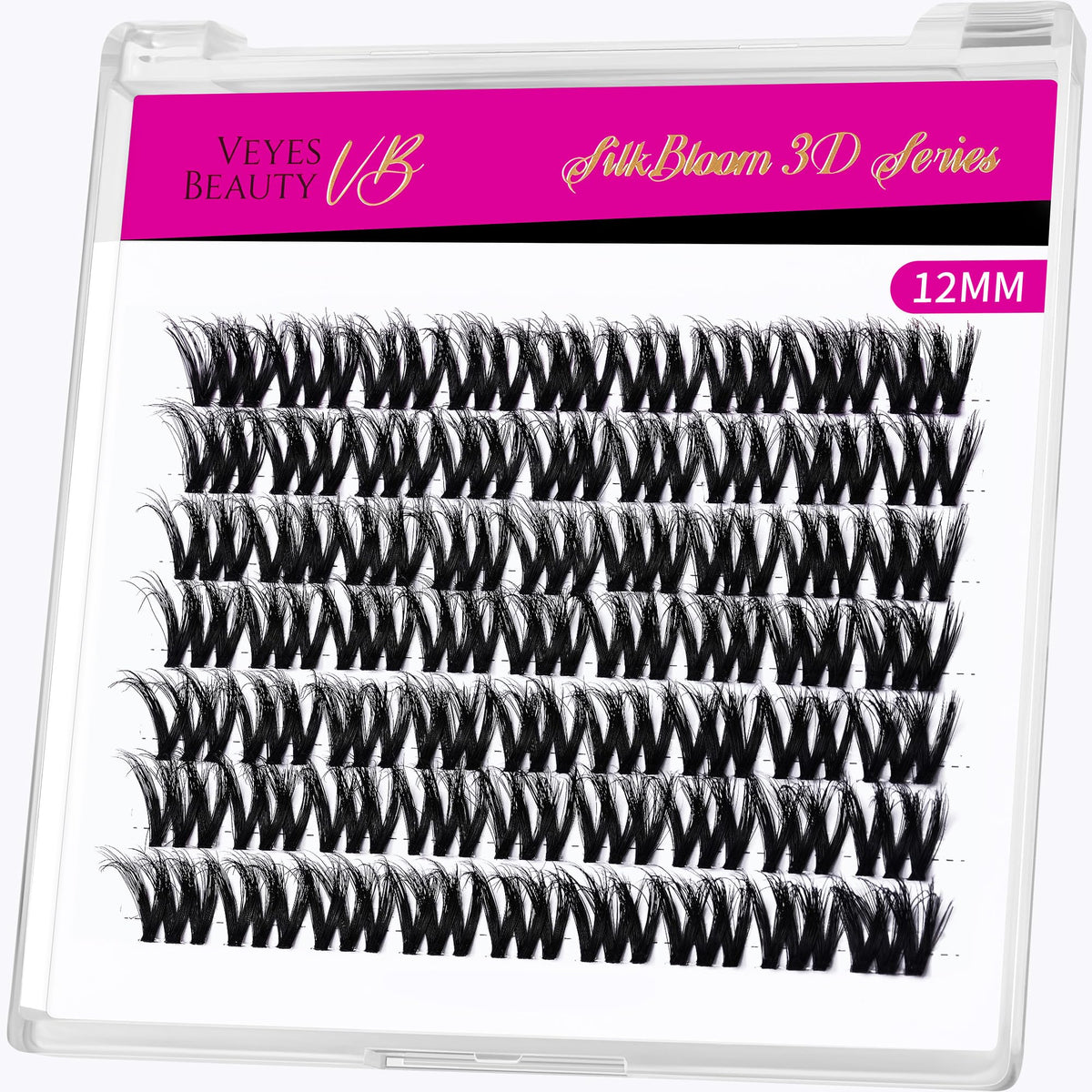 VEYESBEAUTY tray front view showing full set and easy reuse benefit