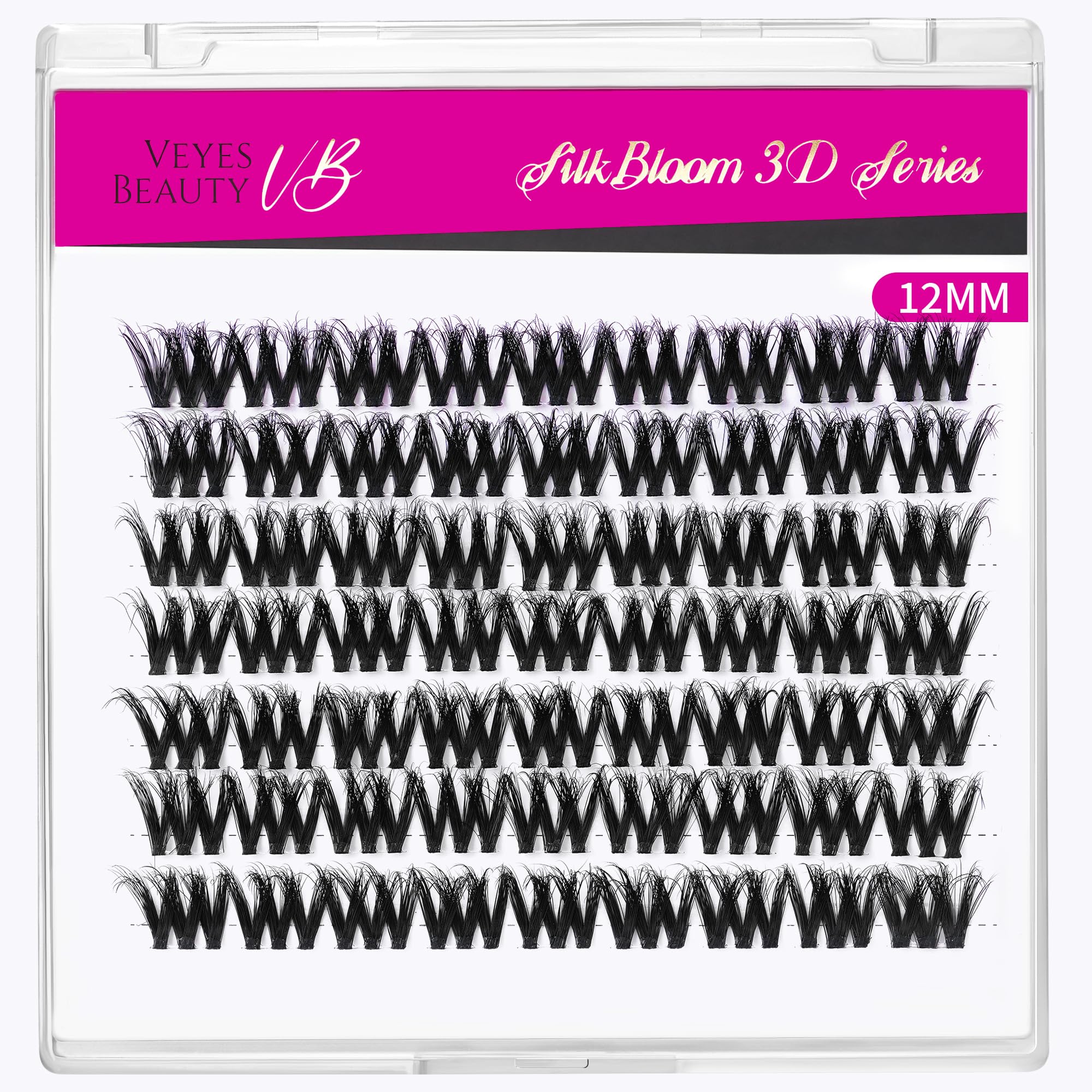 VEYESBEAUTY packaging and tray showing organized storage benefit