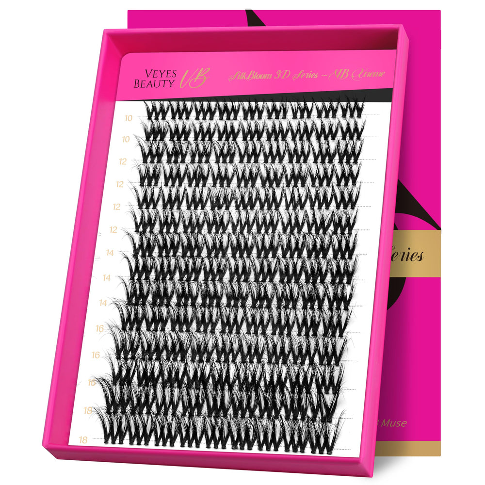 VEYESBEAUTY VBmuse tray showing multiple reusable clusters for quick volume