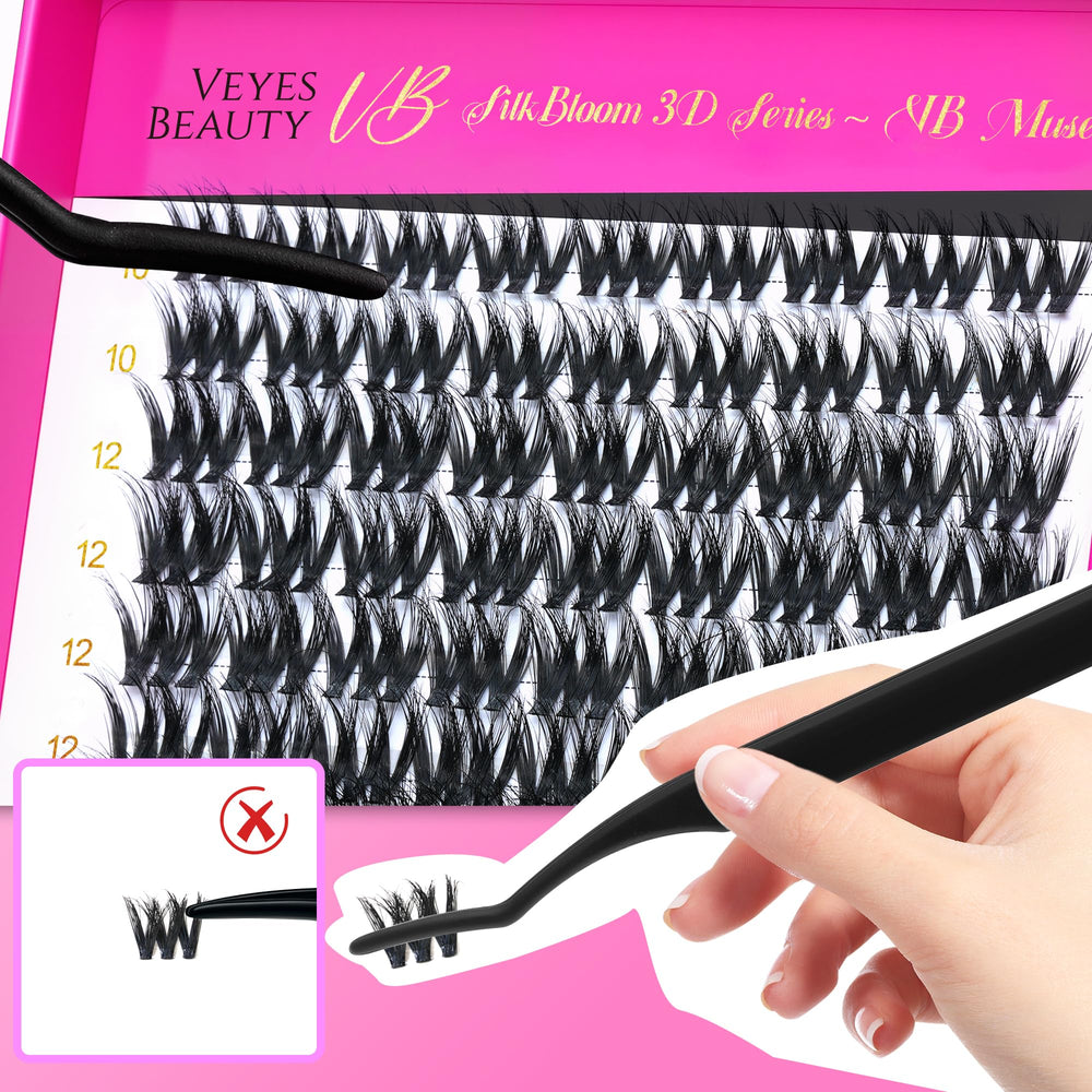 VEYESBEAUTY VBmuse cluster beside a ruler showing compact size and scale