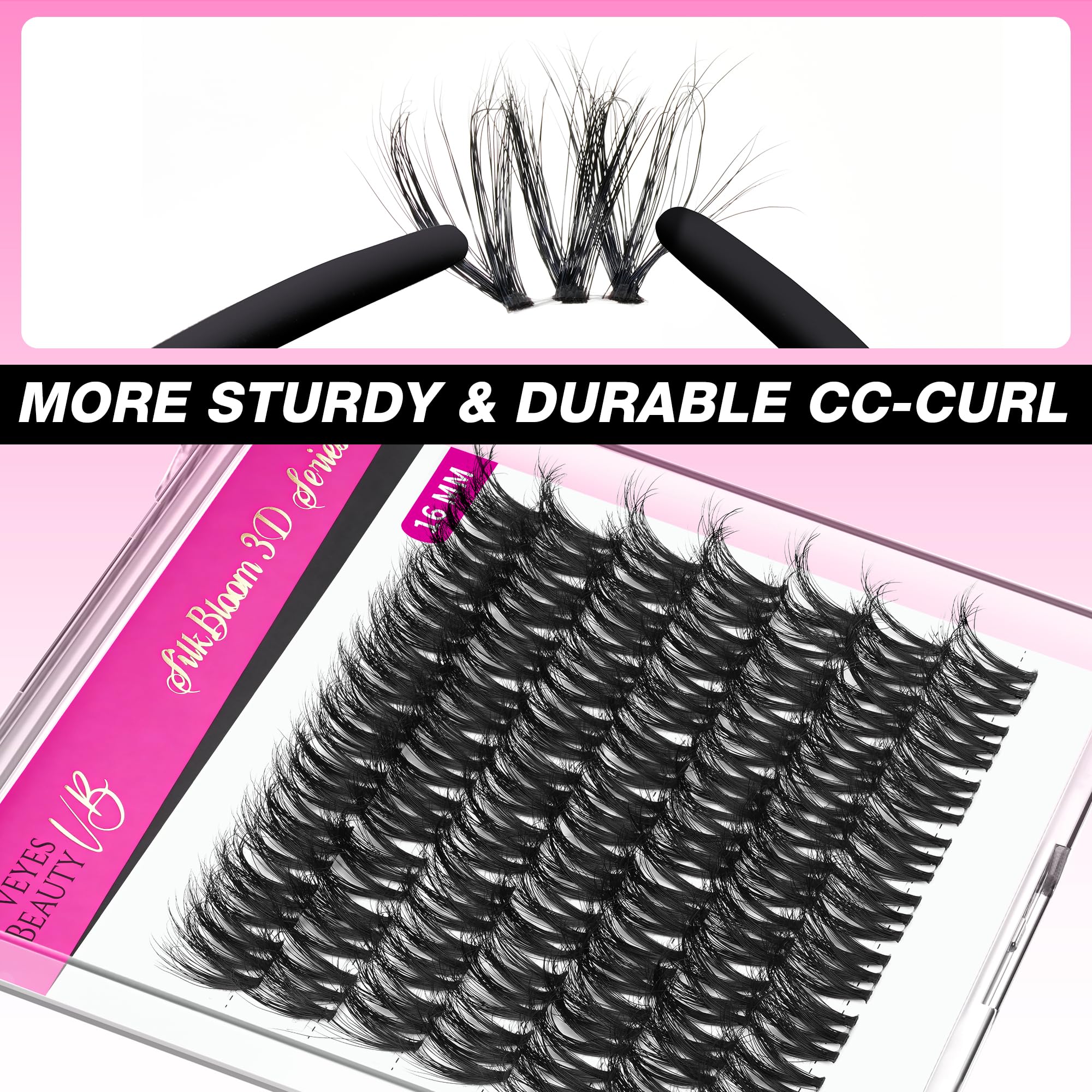 VEYESBEAUTY reusable tray storing clusters for multiple uses