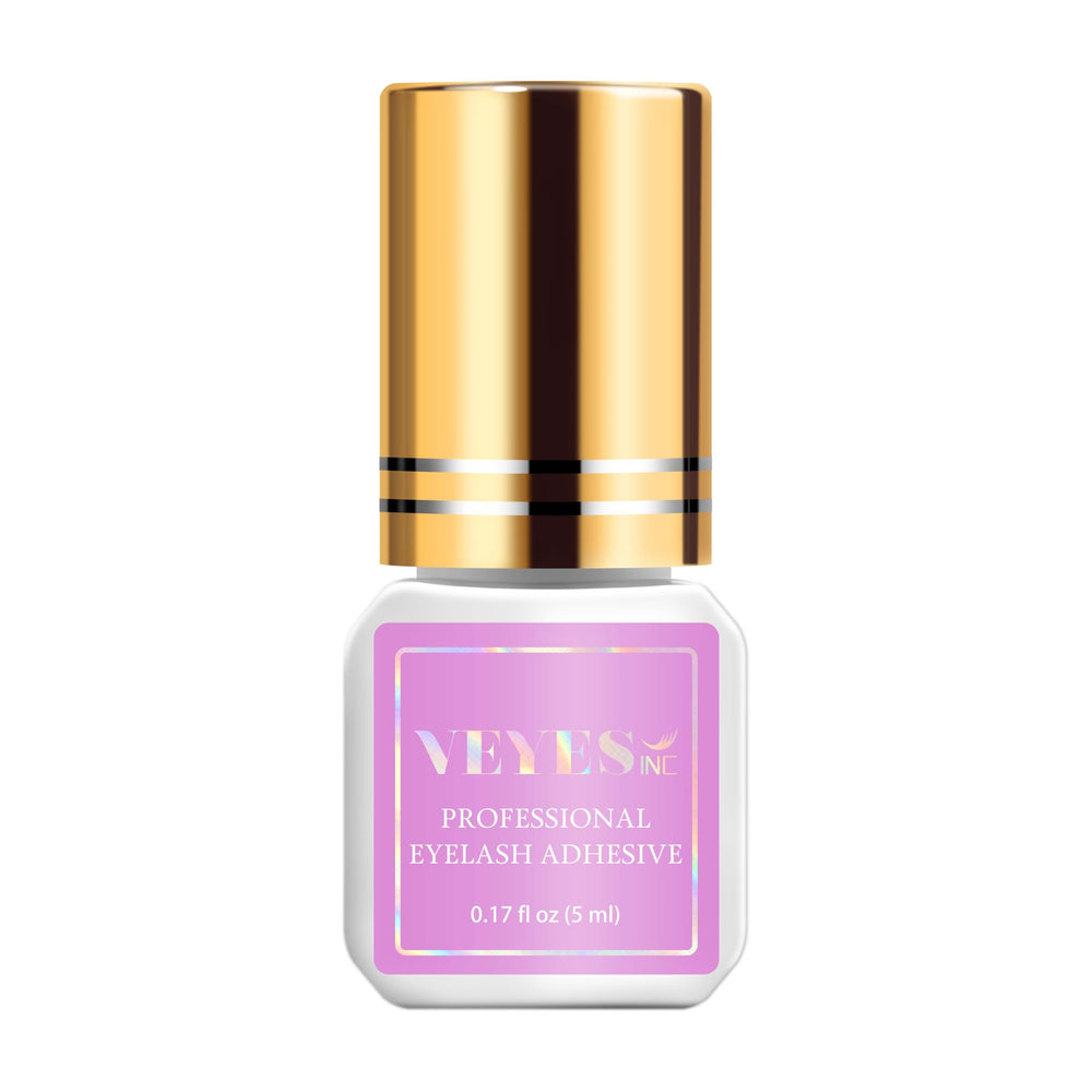 VEYES INC front bottle view showing professional 5ml lash glue and quick application benefit