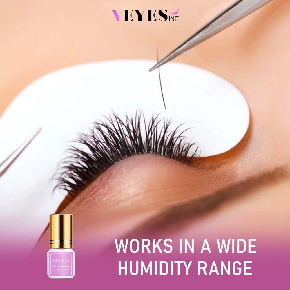VEYES INC label close-up highlighting latex- and formaldehyde-free ingredients for safety