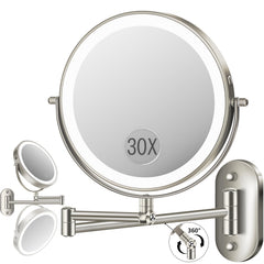 VFD front view of mirror showing compact wall-mounted design and flexibility
