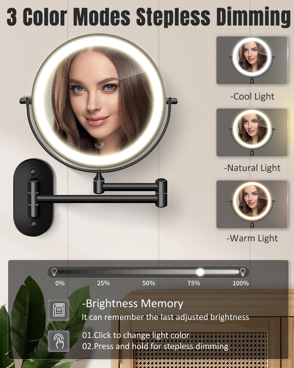 VFD LED lighting comparison demonstrating adjustable color temperature benefits