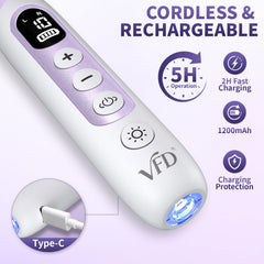 VFD LED speed display and controls for accurate RPM selection
