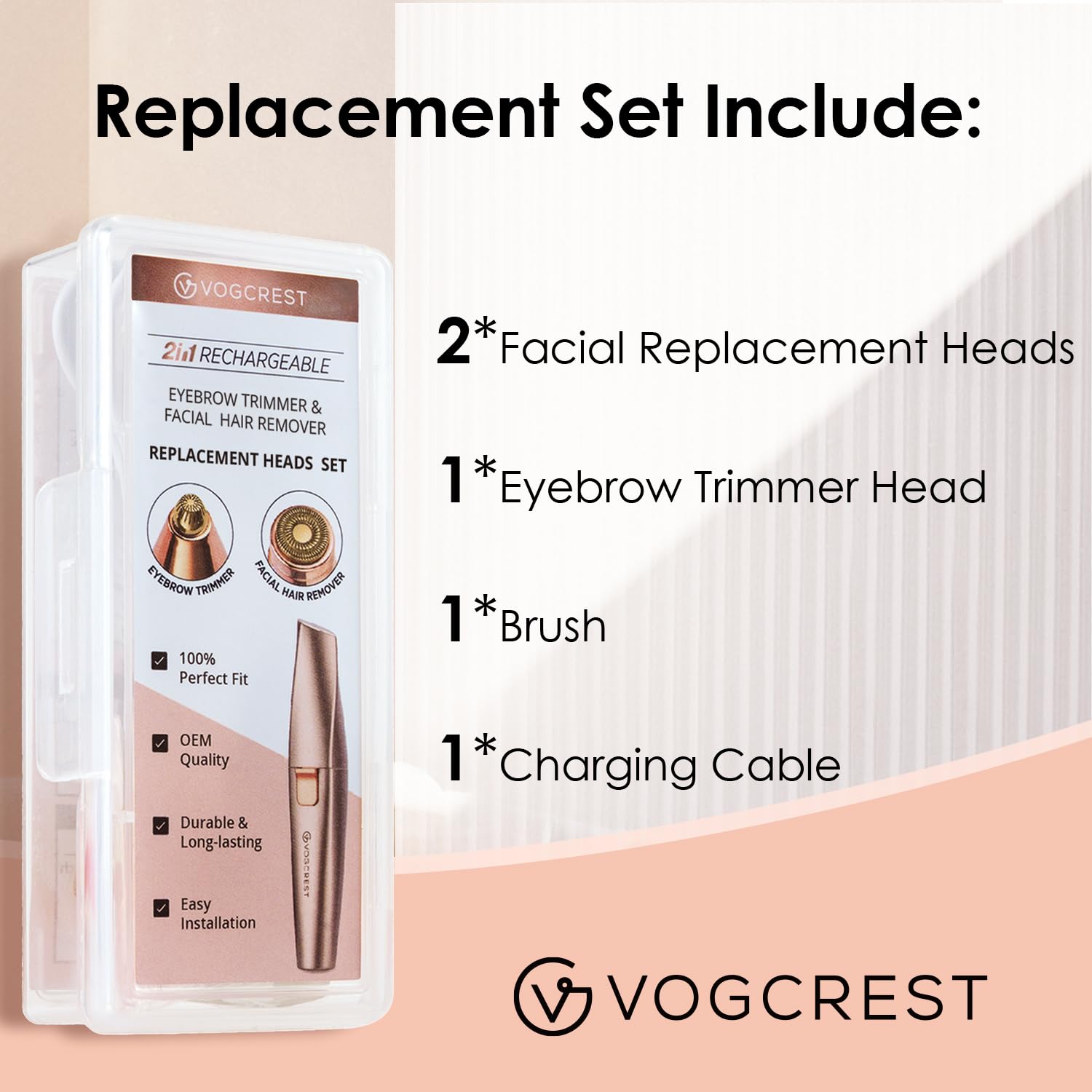 VG VOGCREST close-up of double-ring blade demonstrating safer trimming benefit